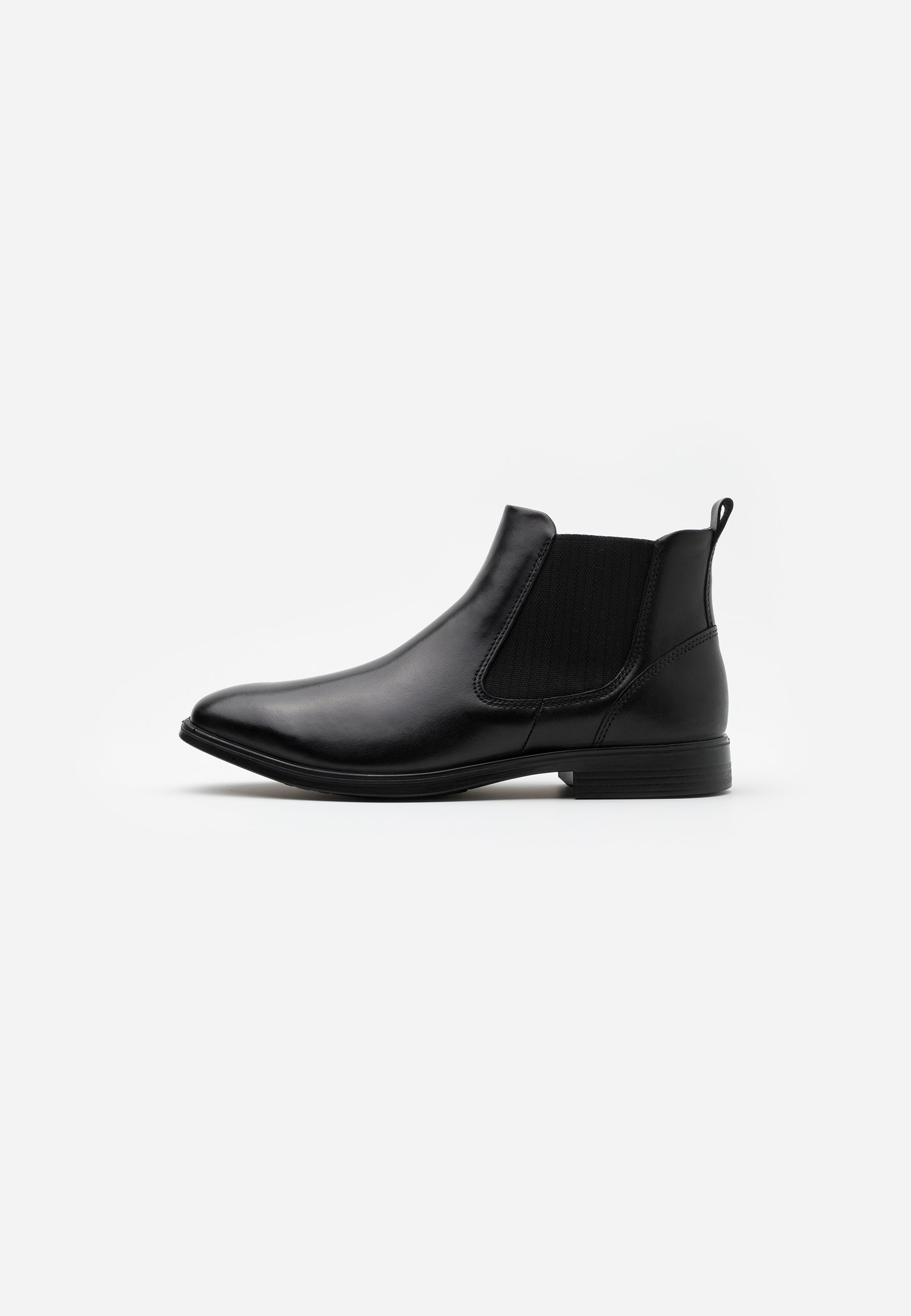 ecco black leather ankle boots