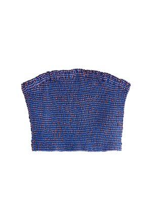 Next, REGULAR FIT - SMOCKED BANDEAU - Top - purple blue gingham