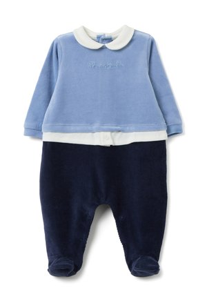 NEWBORN LONG-SLEEVED - Jumpsuit - blue white