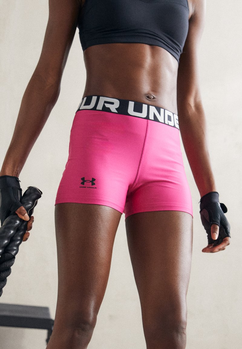 Under Armour HEATGEAR SHORTY - Tights - astro pink/black