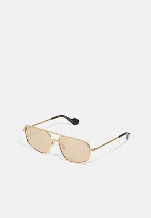 Lunettes De Soleil Lanvin LNV107S 714 - Monture Dorée, Verres Gradient Gris - Taille 61/15/140 - Neuf