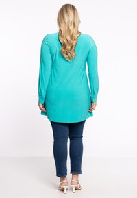 YOEK WITH COLLAR - Overhemdblouse - turquoise