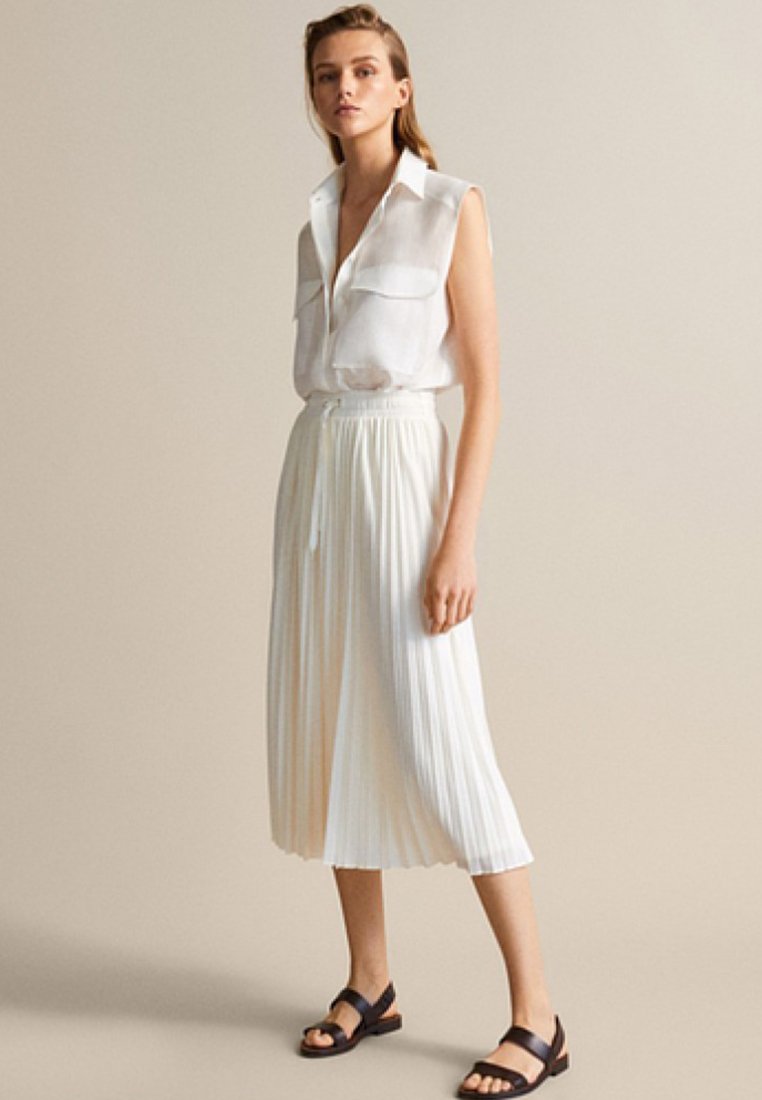 Massimo Dutti Veckad kjol beige Zalando.se Massimo Dutti Veckad kjol beige Zalando.se