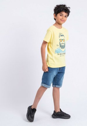 Ritchie Jeans NABARZU J - T-shirt imprimé - jaune