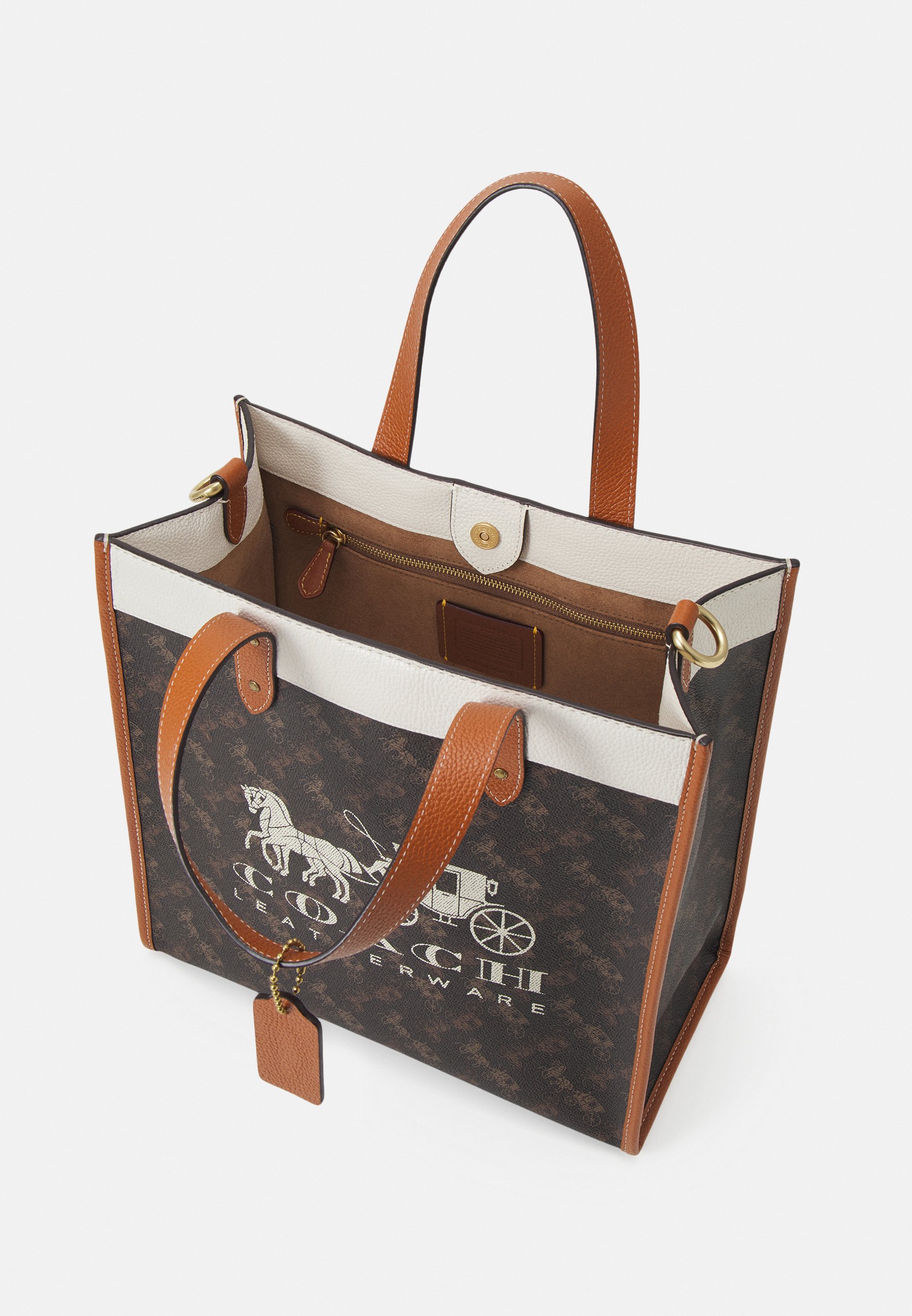 coach horse and carriage field tote