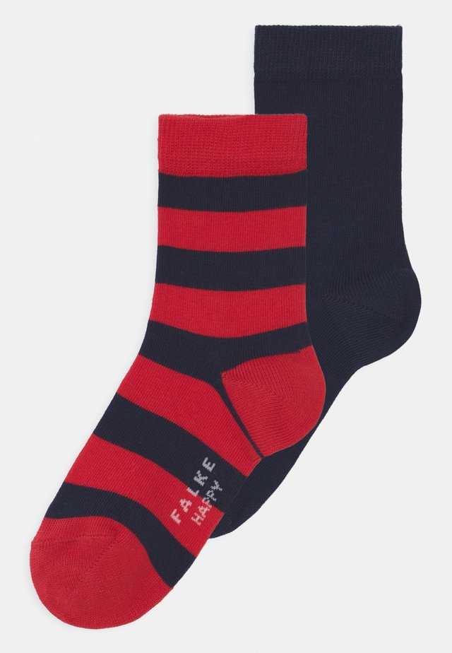 HAPPY STRIPE 2 PACK UNISEX - Socken - marine