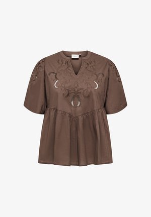 ONLY Carmakoma, CAROAKLYN - Bluza - chocolate martini