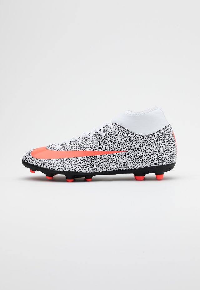 MERCURIAL 7 CLUB CR7 FG/MG - Fodboldstøvler m/ faste knobber - white/total orange/black