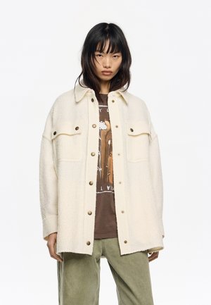 OVERSIZE  - Abrigo corto - blanco roto