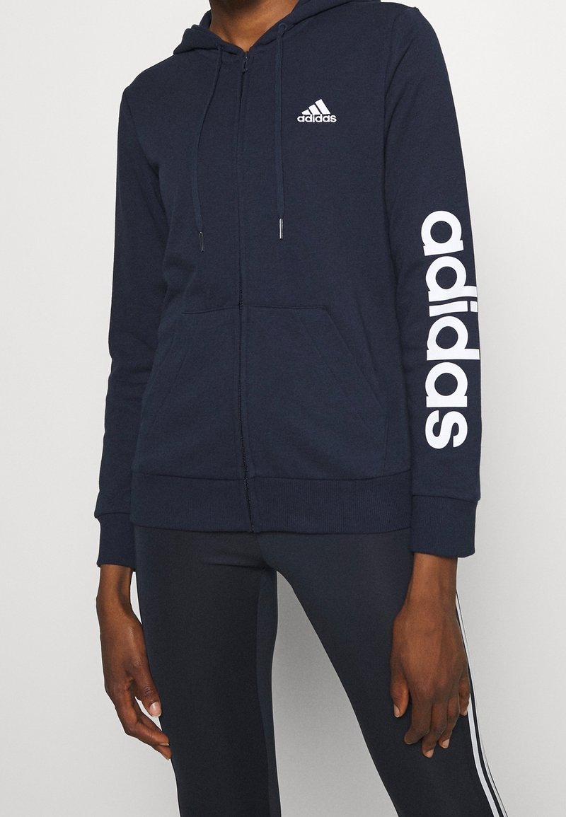 adidas Performance Sudadera con cremallera - dark blue