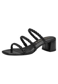 Tamaris Pantofle na podpatku - black