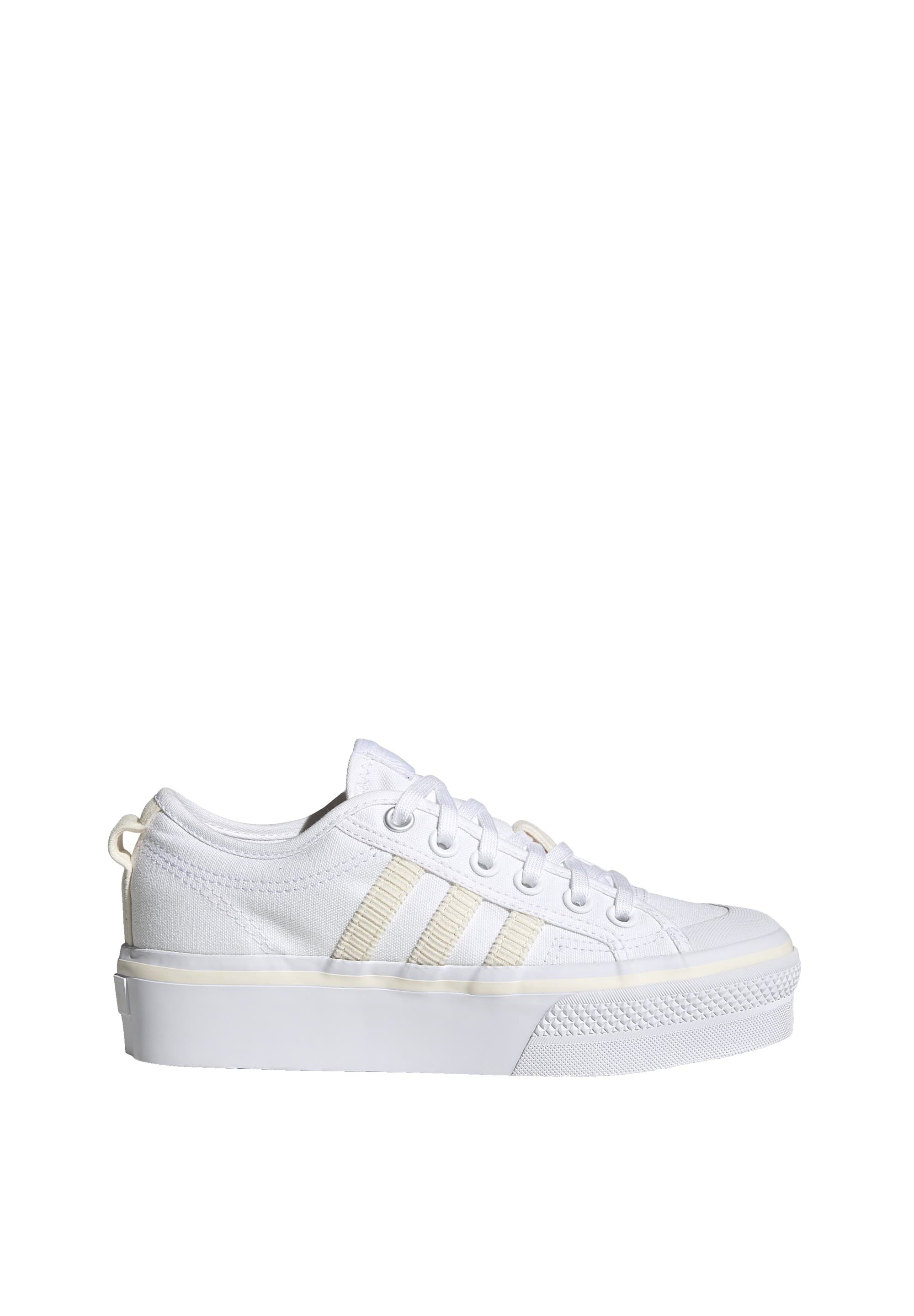 adidas Originals NIZZA PLATFORM W - Trainers - ftwwht/owhite/silvmt/white -  Zalando.co.uk