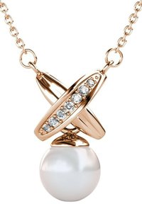 CHRIS PEARL - Ketting - couleur or rose / cristal