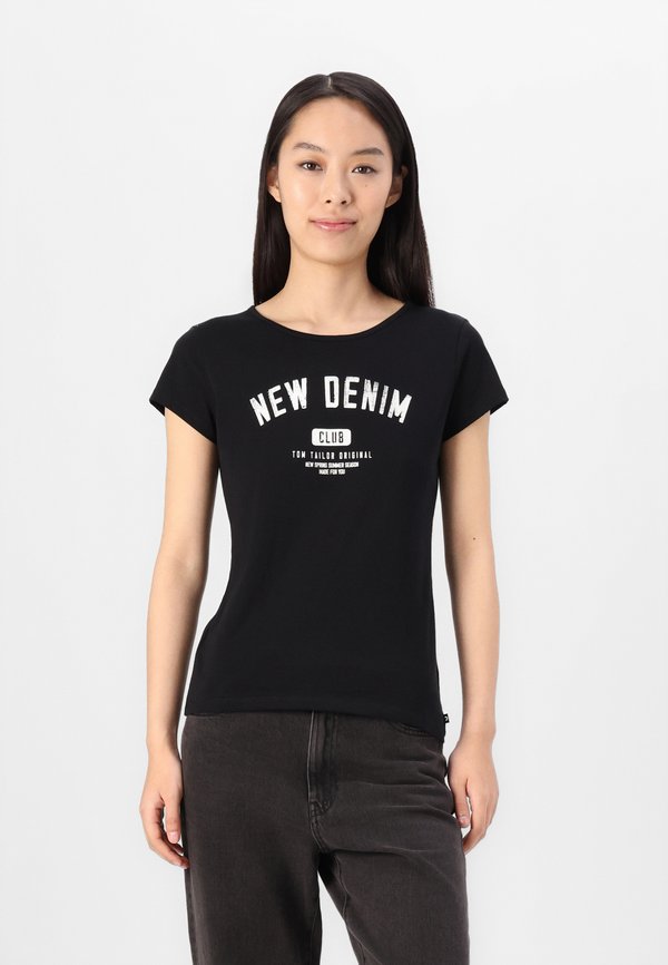 SLIM SPORTY PRINTED TEE - Print T-shirt