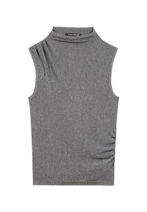 Luisa Cerano, LUISA CERANO GLANZ-TURTLENECK-TOP - Blouse - mottled grey