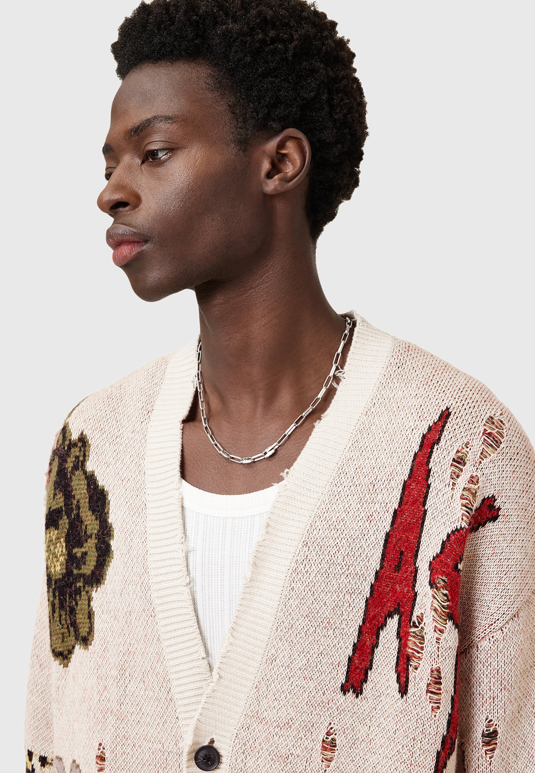 HUF CRACKED CARDIGAN - Cardigan - black - Zalando