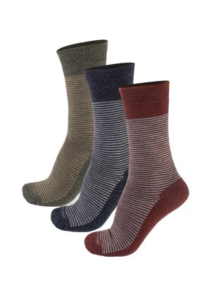 STRIPES - Calze - mix green bordeaux blue
