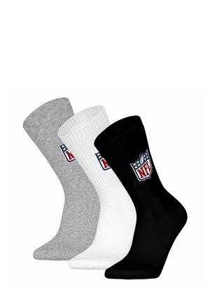 UNISEX 3ER PACK - SHIELD CREW LOGO - Calcetines - weiß/grau/schwarz