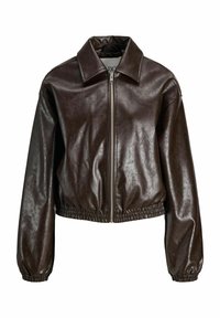 Veste en similicuir - seal brown