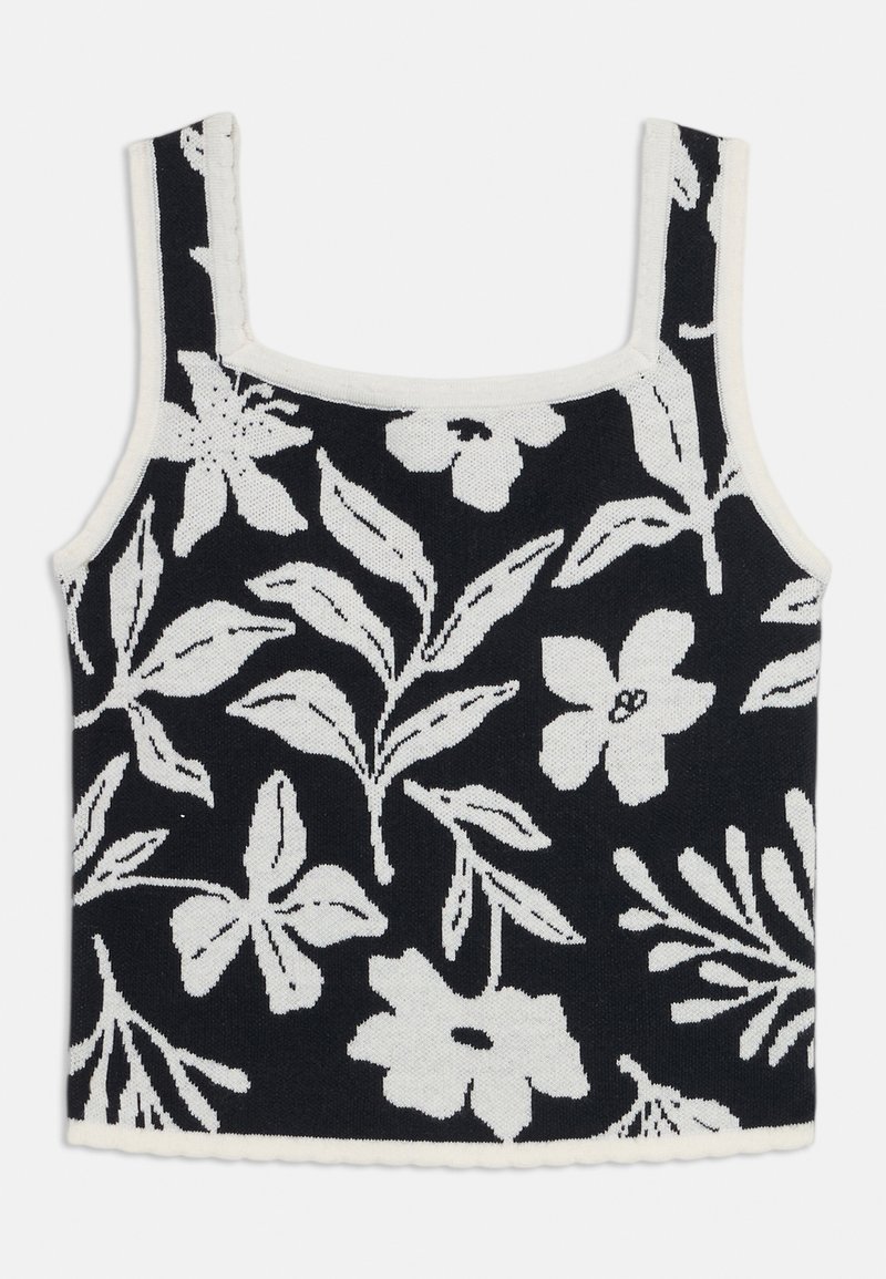 Abercrombie & Fitch - SWEATER TANK - Débardeur - black/white, Agrandir