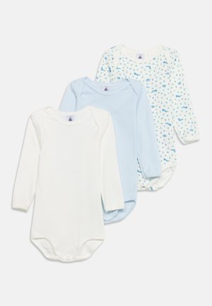 Petit Bateau, BEBE DEBOUT 3 PACK - Body - blue/white