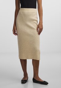 YAS - YASASSI MIDI SKIRT  - Maxirok - birch Miniatuurafbeelding 1