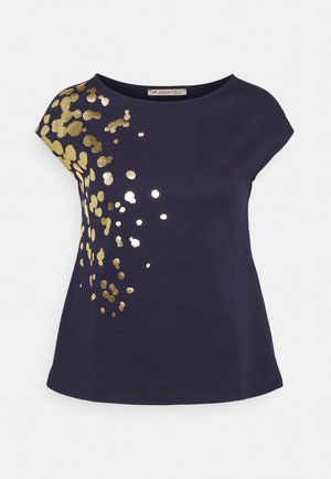 Print T-shirt - dark blue