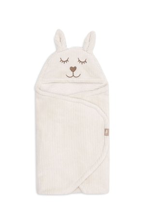 Jollein, WRAP BLANKET - BUNNY - CLOUDY RIB UNISEX - Babydeken - oatmeal
