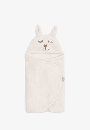 Jollein, WRAP BLANKET - BUNNY - CLOUDY RIB UNISEX - Babydecke - oatmeal