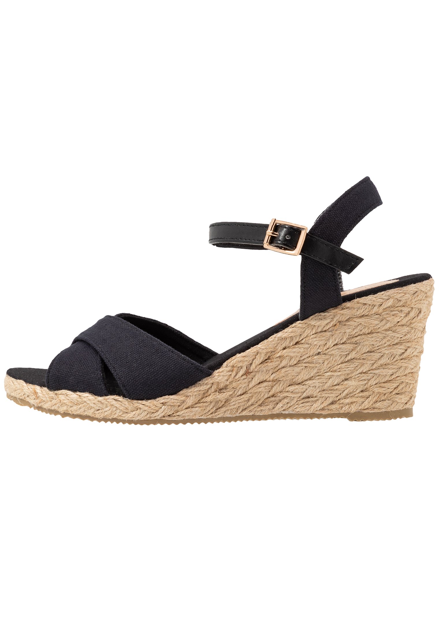 Anna Field Sandalen met sleehak - black/Zwart - Zalando.be