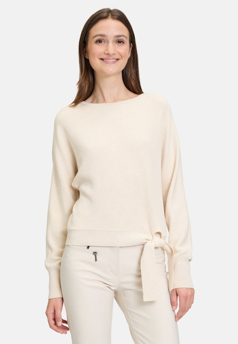 Betty Barclay MIT STRUKTUR - Strickpullover - light beige melange