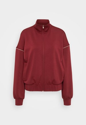 ONLY Tall ONLMILA ZIP LOOSE - Sweat zippé - cabernet/cloud dancer