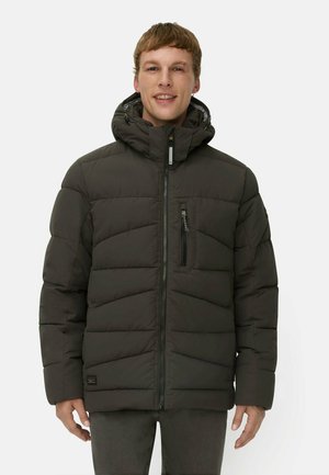 MIT ABNEHMBARER KAPUZE - Winter jacket - dark brown