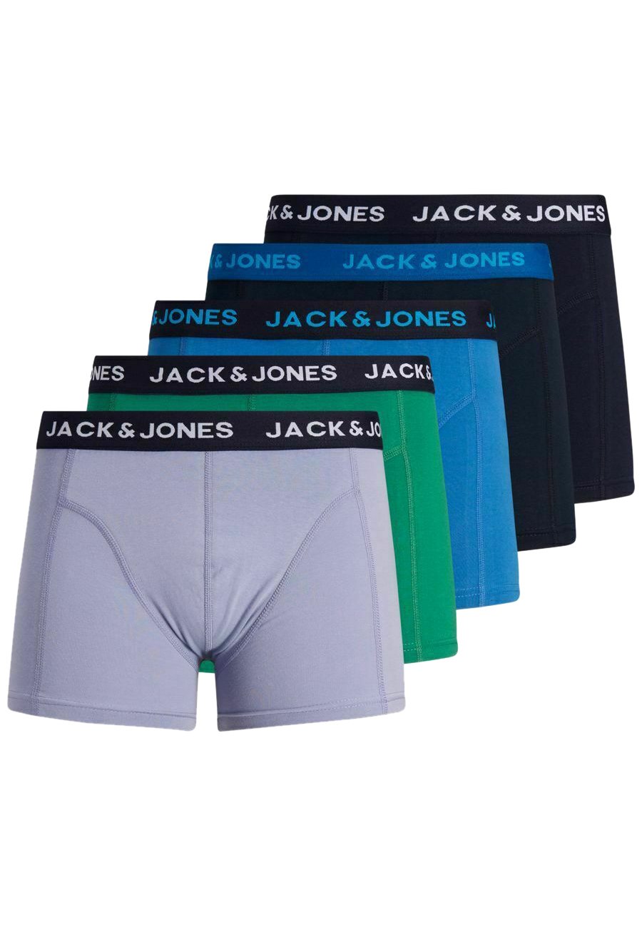 JACK\u0026JONES ACCESSORIES JACHUEY TRUNKS 5 PACK NOOS Heren Onderbroek - Maat M  | bol.com