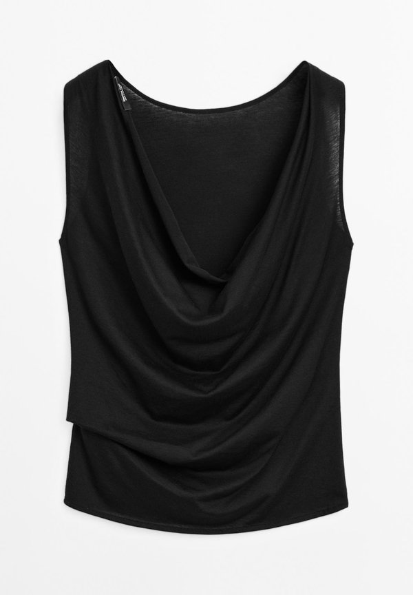 WITH DRAPED LOW-CUT BACK  - Top2