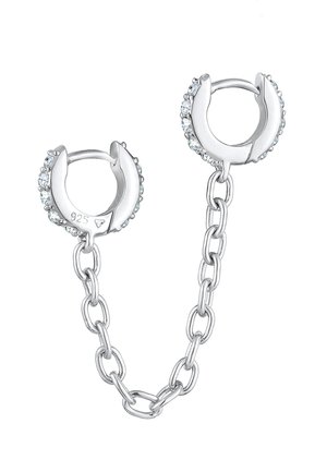 SPARKLING BASIC DUO - MIT KRISTALLEN VON SWAROVSKI® - Øreringe - silver colored