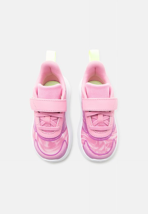 adidas TENSAUR RUN 4.0 UNISEX - Road running shoes - st tropic bloom/purple burst/hi res yellow — photo 4