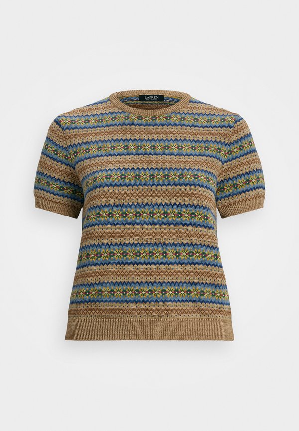 EYELAH FAIR ISLE SHORT-SLEEVE SWEATER - Print T-shirt - multi3