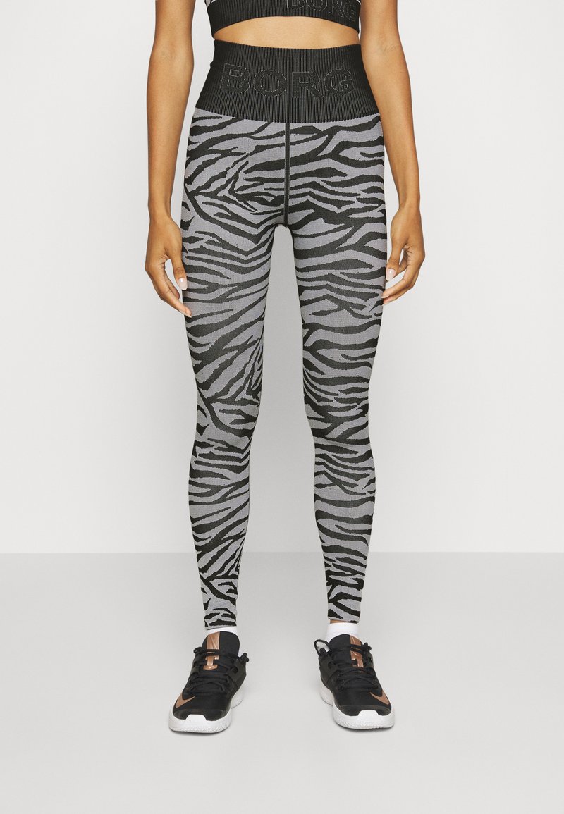 Björn Borg SEAMLESS LIGHT - Leggings - white/black