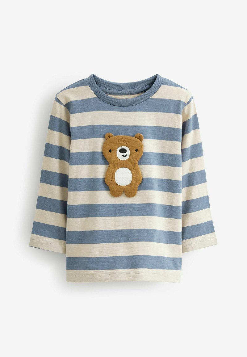 Next 3 PACK APPLIQUÉ TRANSPORT - Langarmshirt - blue brown 