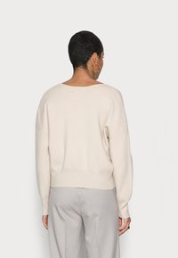 Samsøe Samsøe NIKA V NECK - Camisola - oatmeal