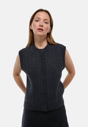 SANS MANCHE  - Veste sans manches - gris chine fonce