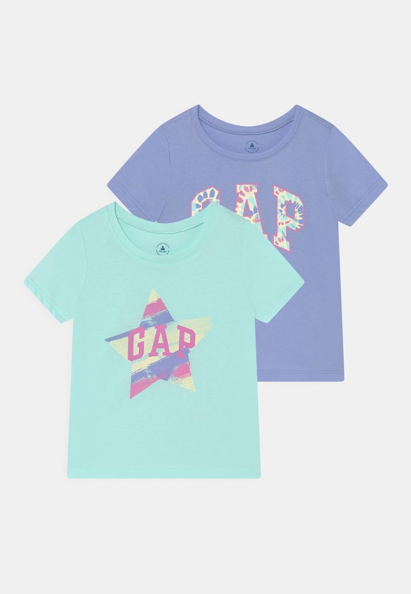 Kinder T-Shirts | GAP LOGO TODDLER GIRL 2 PACK T-Shirt print soft jade/hellgrün - QJ64164 Kinder T-Shirts | GAP LOGO TODDLER GIRL 2 PACK T-Shirt print soft jade/hellgrün - QJ64164
