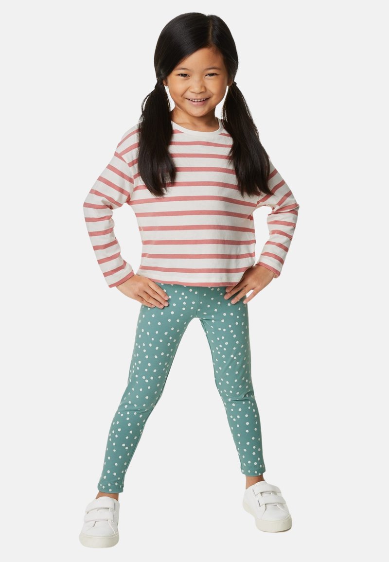 T-shirt Basique Manches Longues Beige Marks And Spencer - Garçon 2-3 Ans, Coton Tout Doux