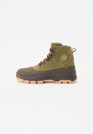 MENS EXPLORER DESERT ANKLE BOOT - Schnürstiefelette - utility green/chocolate brown