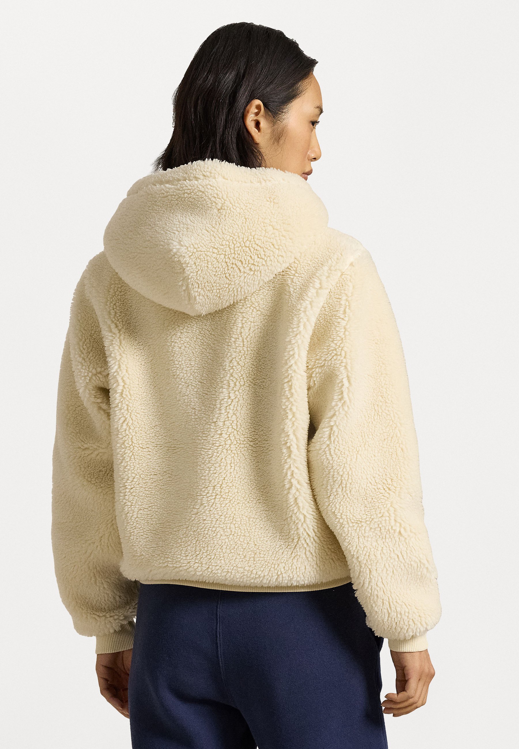 パーカー・フーディ POLO RALPH LAUREN Pile fleece full zip hoodie beige MNPOKNI1 POLO RALPH LAUREN Pile fleece full zip hoodie beige MNPOKNI1
