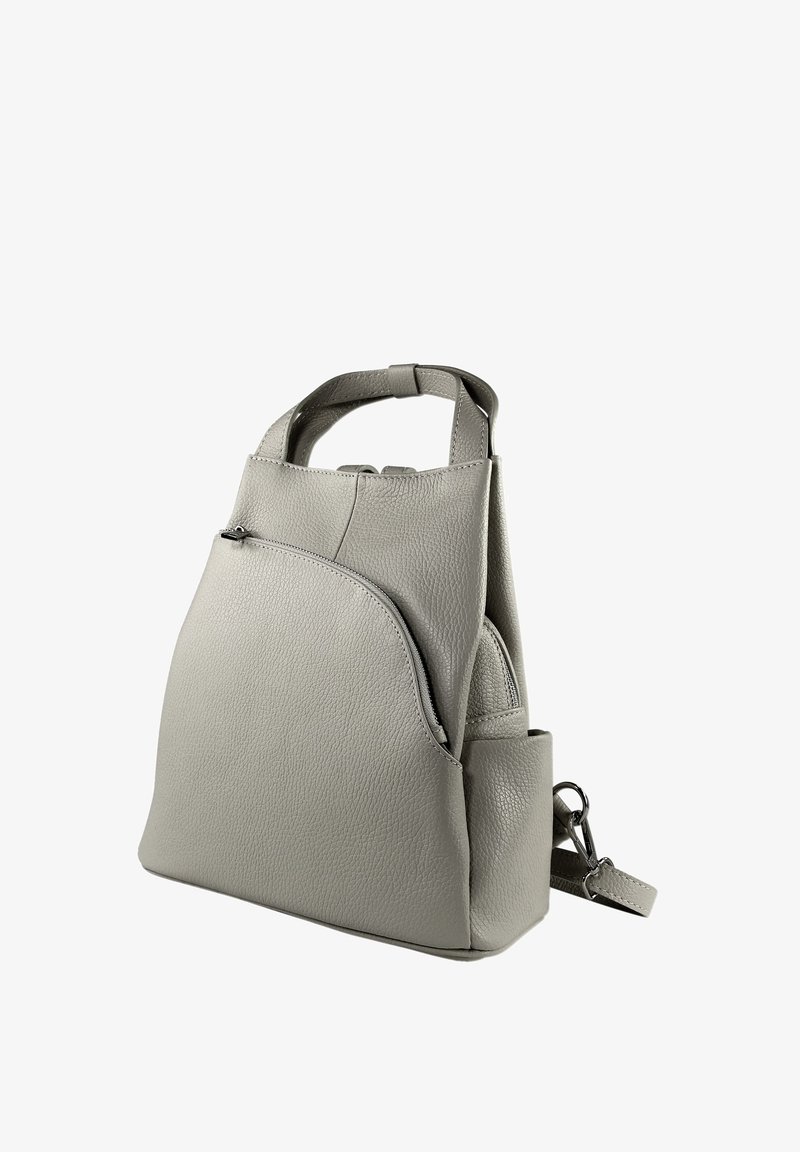 DrachenLeder CITY TOSCANTO - Rucksack - hellgrau