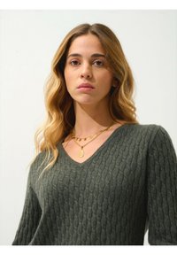 Authentic Cashmere COL V - Jersey de punto - mottled khaki
