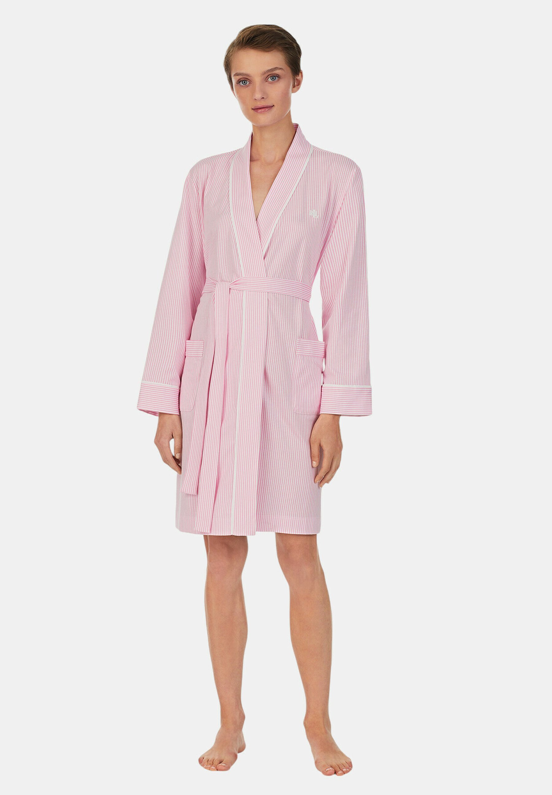 Lauren Ralph Lauren BCI COTTON KIMONO WRAP RONE - Dressing gown - pink -  Zalando.co.uk
