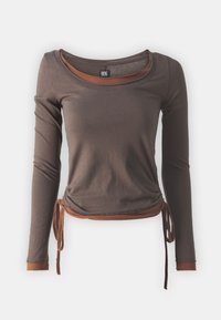 VEERA DOUBLE LAYER - T-shirt à manches longues - brown
